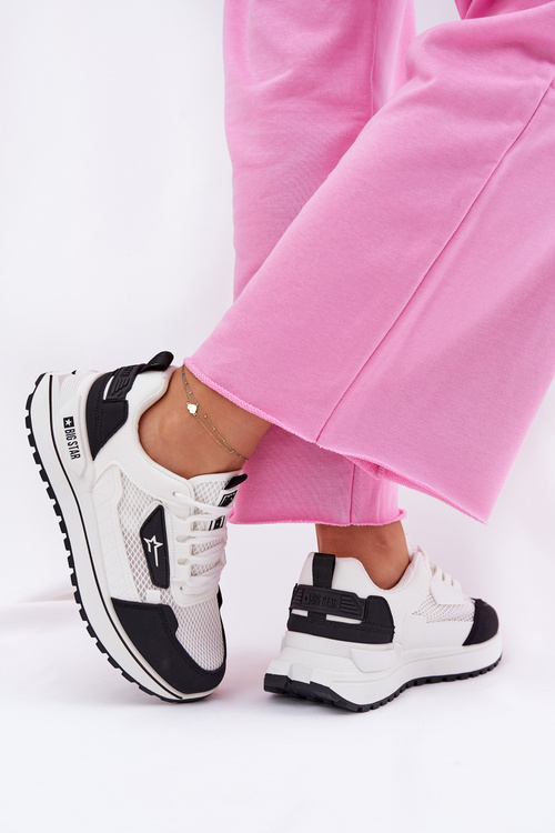 Жіноче Спортивне Взуття На Платформі Big Star RR274A223 HI-POLY SYSTEM Чорний-Білий