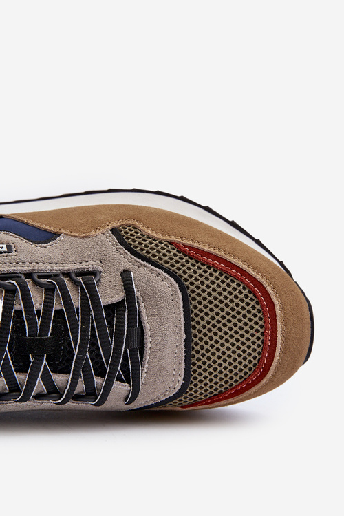 Чоловічі кросівки Big Star NN174320 Memory Foam System Beige-Blue