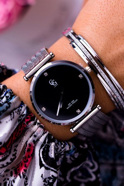 Жіночий годинник GG Luxe Wide Bracelet Silver Vivena