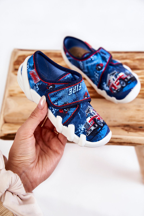 Взуття Тапочки Befado Velcro Firetruck 273X309 Темно-синій