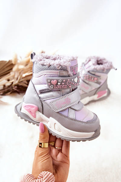 Дитячі м'які чоботи Silver Pink Chilly