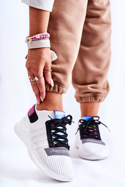 Жіноче спортивне взуття сліпони білі Klayra