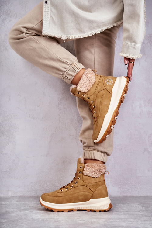 Теплі черевики Trappers Lee Cooper LCJ-22-44-1361L Бежеві