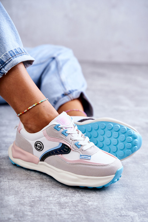 Жіночі спортивні кросівки Big Star KK274097 White and Pink