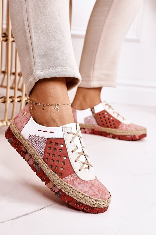 Жіночі шкіряні броги Maciejka Coral 03339-43