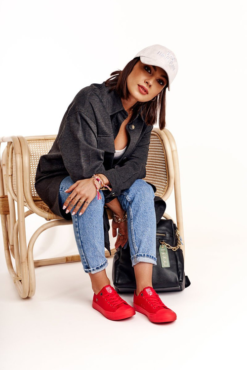 Жіночі класичні низькі кросівки BIG STAR AA274007 Червоні