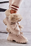 Теплі черевики Trappers Beige Charles 