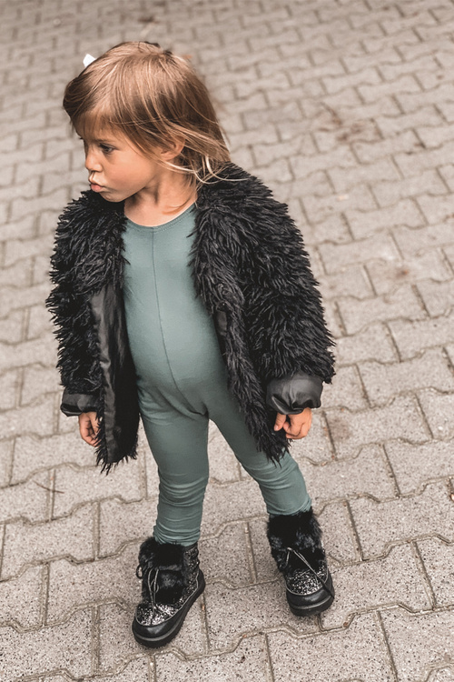 Дитячі снігові черевики з флісом Чорні Мінні Маус