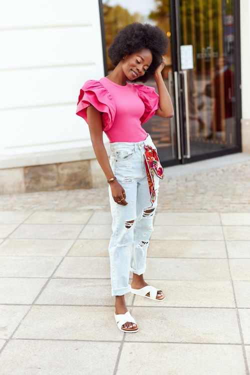 Шкіряні профільовані тапочки Big Star HH274647 Білі