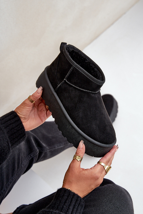 Жіночі Снігостійкі Черевики На Платформі Чорні Ninala