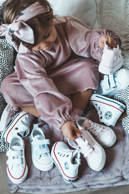 Високі дитячі кросівки на блискавці BIG STAR HH374187 Білі