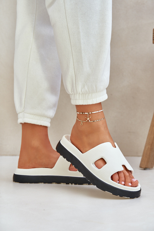 Пінні Сандалі З Вирізами Білі Neladith