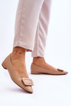 Класичні балетки з декором Beige Rivea 
