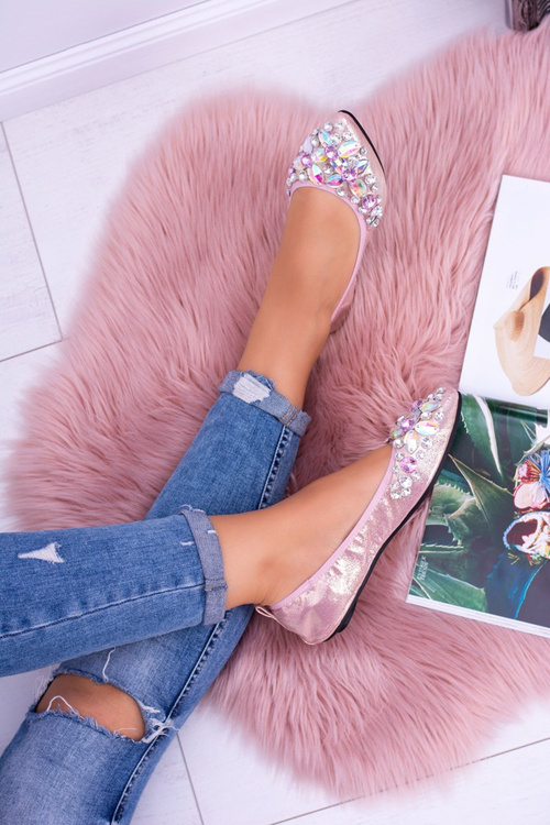 Рожеві балерини Lu Boo на каменях Eraser Stones Even