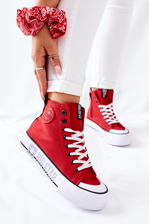 Високі кросівки на платформі Big Star II274018 Red