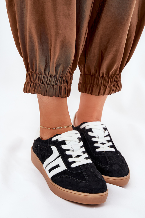 Кросівки Спортивне Взуття Замшеві Vinceza 79517 Чорні