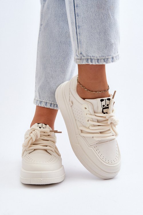 Жіночі бежеві кросівки зі штучної шкіри Avanalis