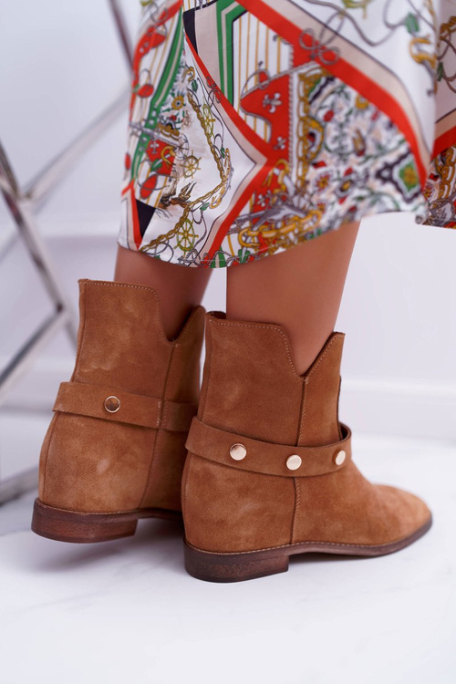 Жіночі черевики Laura Messi 1890 Leather Suede Camel Darmah