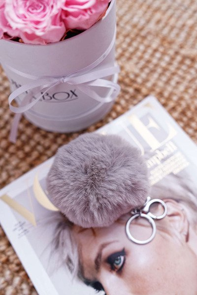 Великий брелок, сірий кулон для сумочки