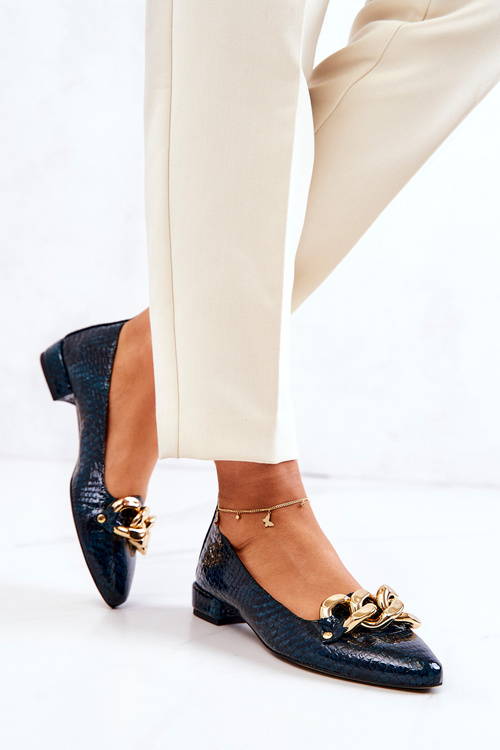 Шкіряні лаковані човники зі зміїної шкіри Green Elissabeth