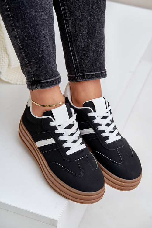 Жіночі кросівки на платформі Black Dravinnia