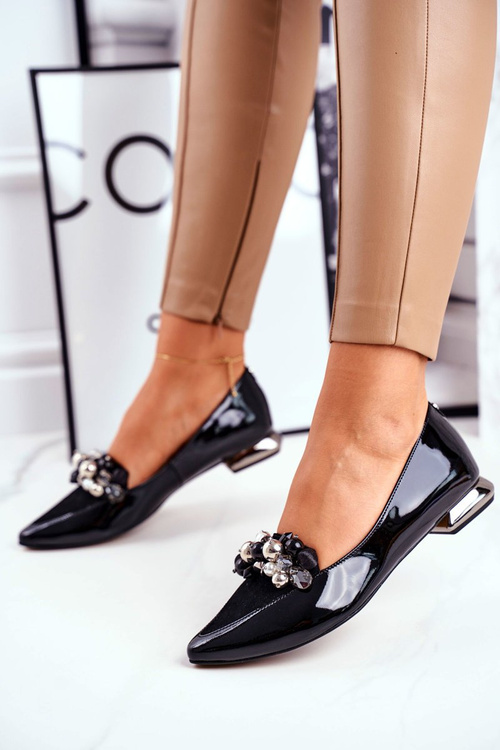 Жіночі балетки Laura Messi Leather Black 2157