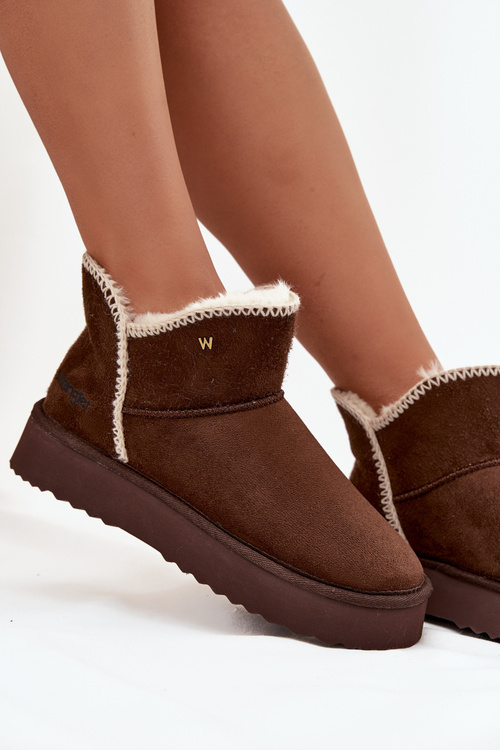 Жіночі снігові черевики на платформі Wrangler 20253093.IKU шоколадні