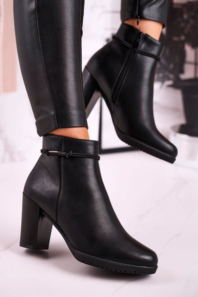 Жіночі утеплені ботильйони Sergio Leone Black BT306