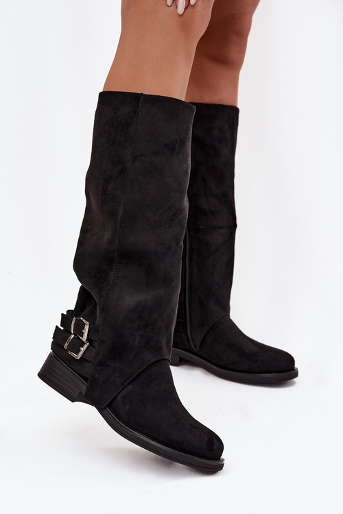 Жіночі чоботи з кліпсами чорний Umbria