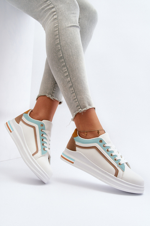 Жіночі кросівки з синіми блискітками Elnami