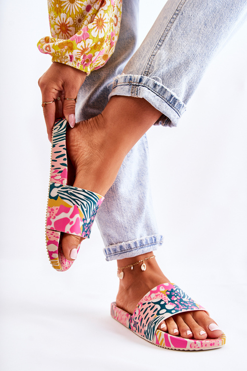 Ароматні гумові тапочки ZAXY JJ285097 Pink-Green