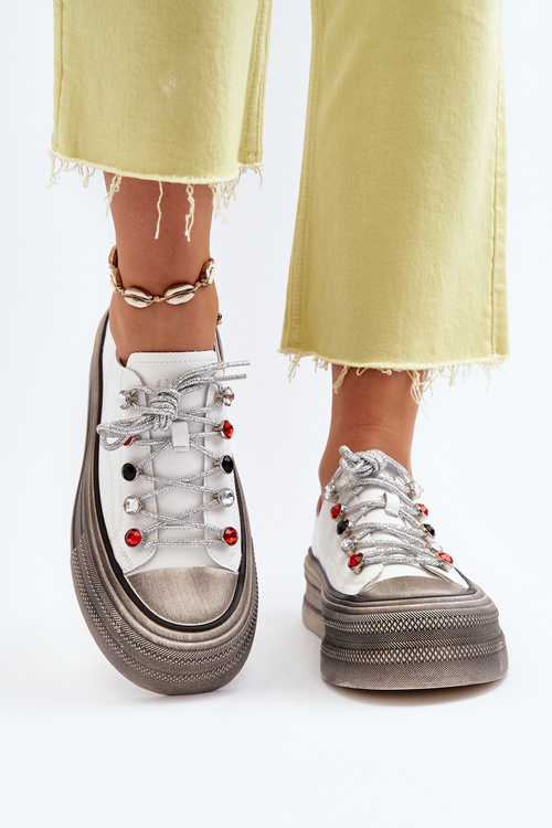 Жіночі кросівки на платформі GOE NN2N4054 Білі