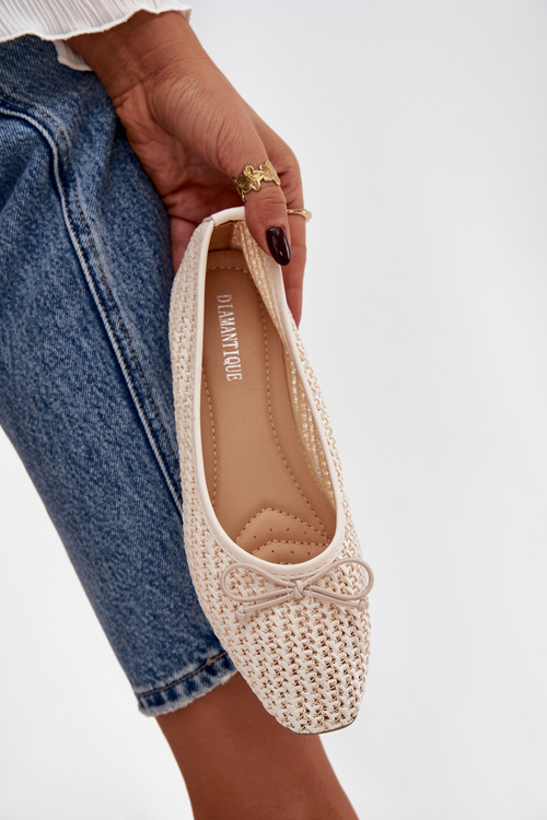 Балерини З Плетінням І Бантом Екрю Беліра