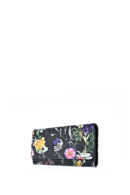 Жіночий великий гаманець Flowers Big Star JJ674015 чорний