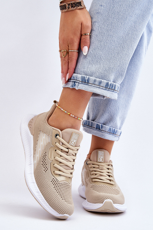 Жіноче легке спортивне взуття Memory Foam System Big Star LL274294 Beige