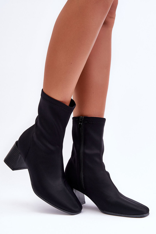 Чорні чоботи Amisa на блискавці