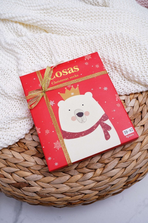 Новорічний набір жіночих шкарпеток 4 пари DM-601