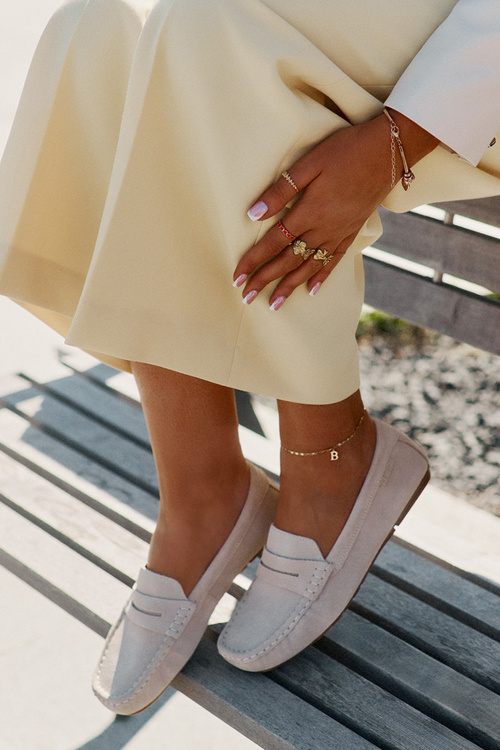 Замшеві Жіночі Мокасини Big Star RR274947 Бежеві