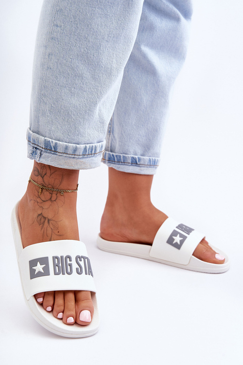 Жіночі тапочки Big Star FF274A199 Білі