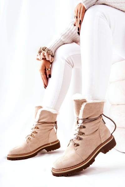 Утеплені черевики Trapper Beige Nelby