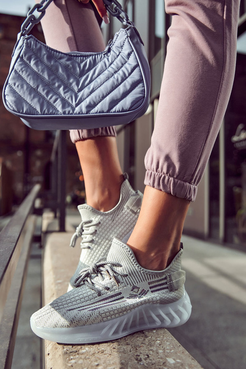 Жіноче спортивне взуття, сліпони сірі Rokko