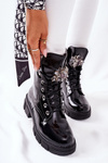 Жіночі плоскі черевики Чорні кристали Tweten
