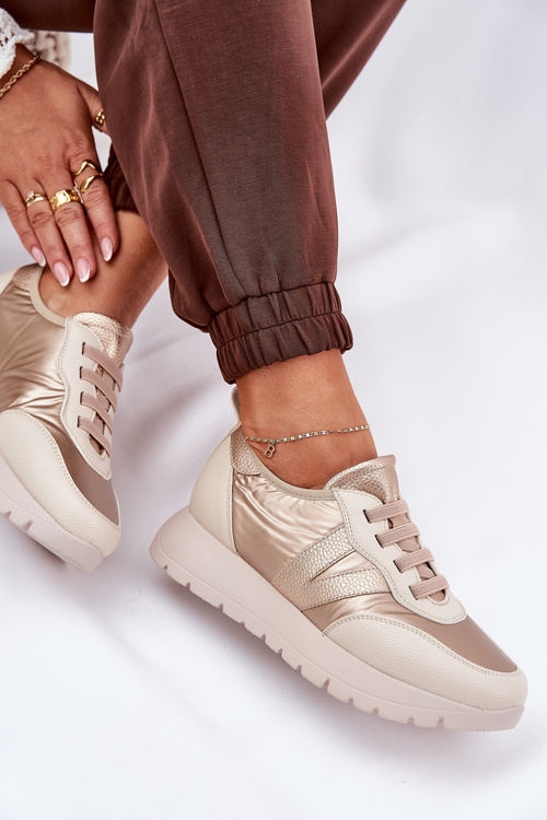 Жіноче Спортивне Взуття На Платформі Vinceza 58510 Золоті