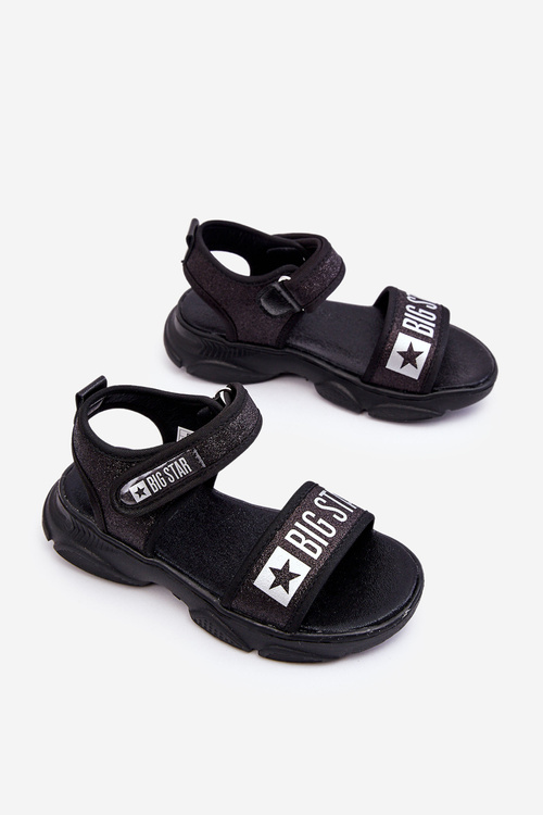 Дитячі босоніжки на липучці Big Star LL374192 Чорні
