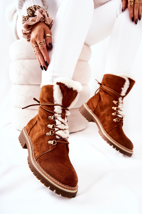 Утеплені черевики Trapper Camel Nelby