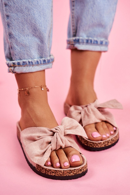 Шльопанці з пробковою підкладкою світло-рожеві Венді