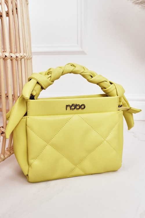 Гаманець маленький стьобаний на ланцюжку NOBO NBAG-K1330 жовтий