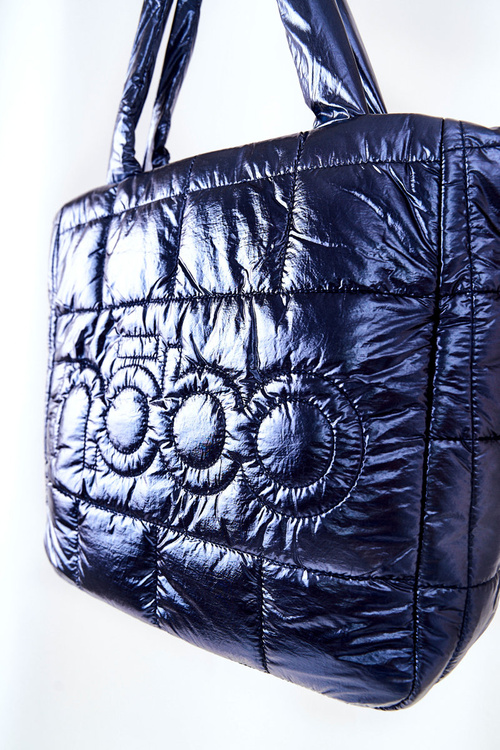 Сумочка на стьобаному ремінці NOBO L3030 Темно-синя