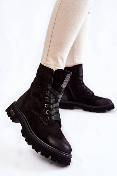 Жіночі замшеві чоботи Big Star KK274503 Чорні