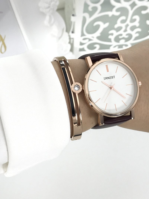 Жіночий годинник Ernest Vega Maroon